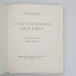 Couverture du livre Estimation du livre « saint-Germain-des-prés »