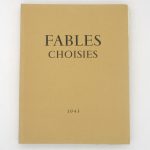 Couverture du livre Estimation du livre « fables choisies »