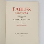 Couverture du livre Estimation du livre « fables choisies »