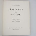 Couverture du livre Estimation du livre « les Cousins de Vaison »