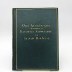 Couverture du livre Estimation du livre « odes Anacréontiques : manuscrit autographe »