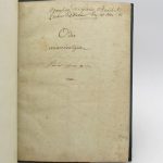 Couverture du livre Estimation du livre « odes Anacréontiques : manuscrit autographe »