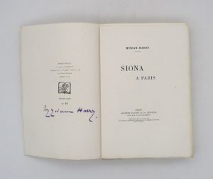 Estimation Edition originale - Couverture du livre Estimation du livre « siona à Paris »