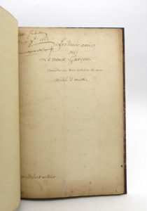 Estimation Lettre autographes - Couverture du livre Estimation du livre « les Deux amies ou le Vieux Garçon : manuscrit autographe signé par l’auteur, Crébillon et Sartine »