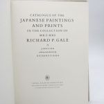 Couverture du livre Estimation du livre « catalogue of the Japanese paintings and prints in the Collection of Mr & Mrs Richard P. Gale »