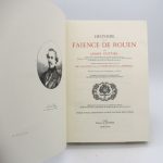Couverture du livre Estimation du livre « histoire de la faïence de Rouen »