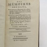 Couverture du livre Estimation du livre « choix des mémoires secrets, pour servir à l’histoire de la République des Lettres, depuis l’année M. DCC. LXII. jusques et y compris M. DCC. LXXXV. »