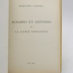 Couverture du livre Estimation du livre « rosario et Antonio ou la Danse espagnole »