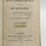 Couverture du livre Estimation du livre « essai sur l’indifférence en matière de religion »