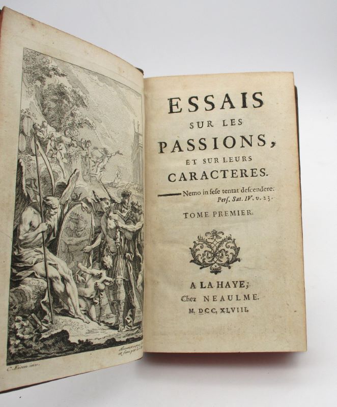 Couverture du livre Estimation du livre « essais sur les passions, et leurs caractères »