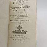 Couverture du livre Estimation du livre « essai sur le gouvernement civil »