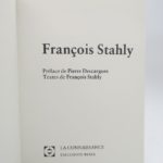 Couverture du livre Estimation du livre « françois Stahly »