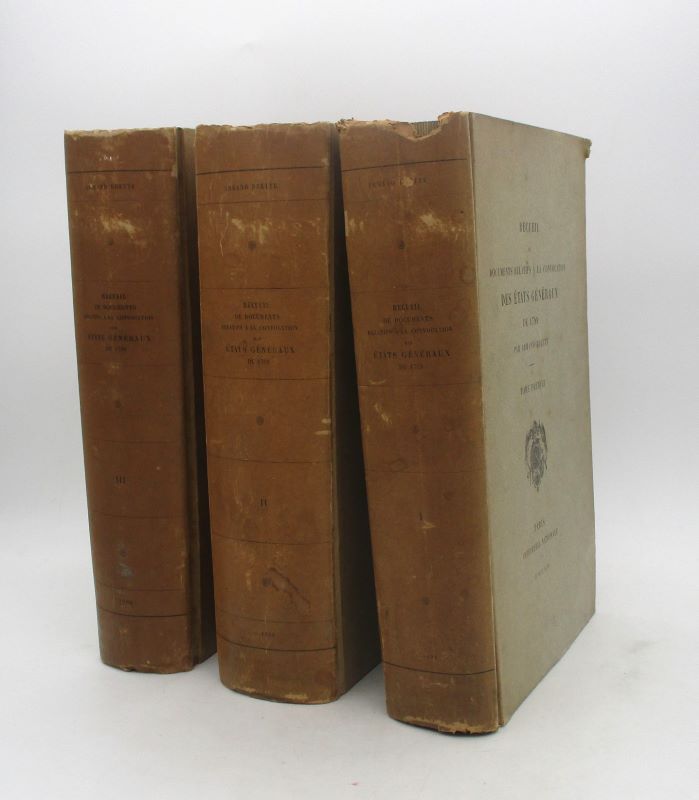 Couverture du livre Estimation du livre « recueil de documents relatifs à la convocation des États généraux de 1789 : 3 premiers tomes seuls »