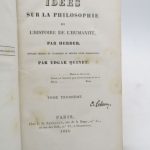 Couverture du livre Estimation du livre « idées sur la philosophie de l’Histoire de l’humanité »