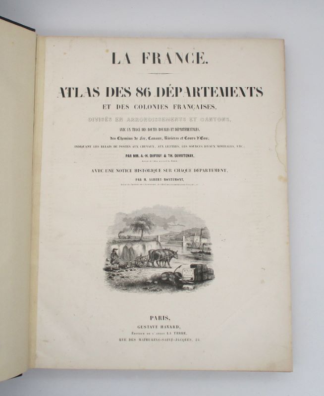 Couverture du livre Estimation du livre « la France – Atlas des 86 départements et des colonie françaises »