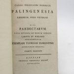 Couverture du livre Estimation du livre « palingenesia Librorum juris veterum sive pandectarum »