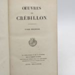 Couverture du livre Estimation du livre « oeuvres de Crébillon »