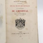 Couverture du livre Estimation du livre « nouvelles recherche historiques sur la vie et les ouvrages du chancelier de L’Hospital »