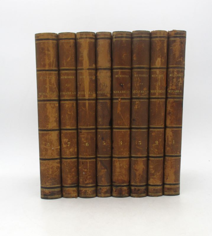 Couverture du livre Estimation du livre « mémoires biographiques, littéraires et politiques de Mirabeau, écrit par lui-même, par son père, son oncle et son fils adoptif »