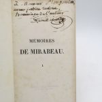 Couverture du livre Estimation du livre « mémoires biographiques, littéraires et politiques de Mirabeau, écrit par lui-même, par son père, son oncle et son fils adoptif »