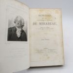 Couverture du livre Estimation du livre « mémoires biographiques, littéraires et politiques de Mirabeau, écrit par lui-même, par son père, son oncle et son fils adoptif »