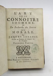 Estimation Edition originale - Couverture du livre Estimation du livre « l’Art de se connaître soi-même, ou la Recherche des sources de la Morale »