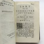 Couverture du livre Estimation du livre « l’Art de se connaître soi-même, ou la Recherche des sources de la Morale »