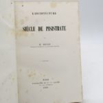 Couverture du livre Estimation du livre « l’Architecture au siècle de Pisistrate »