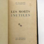 Couverture du livre Estimation du livre « les Morts inutiles »