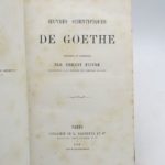 Couverture du livre Estimation du livre « oeuvres scientifiques de Goethe »