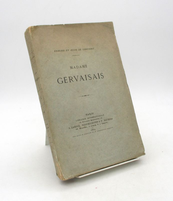 Couverture du livre Estimation du livre « madame Gervaisais »