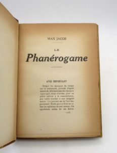 Estimation Edition originale - Couverture du livre Estimation du livre « le Phanérogame »