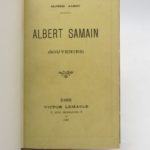 Couverture du livre Estimation du livre « albert Samain (souvenirs) »