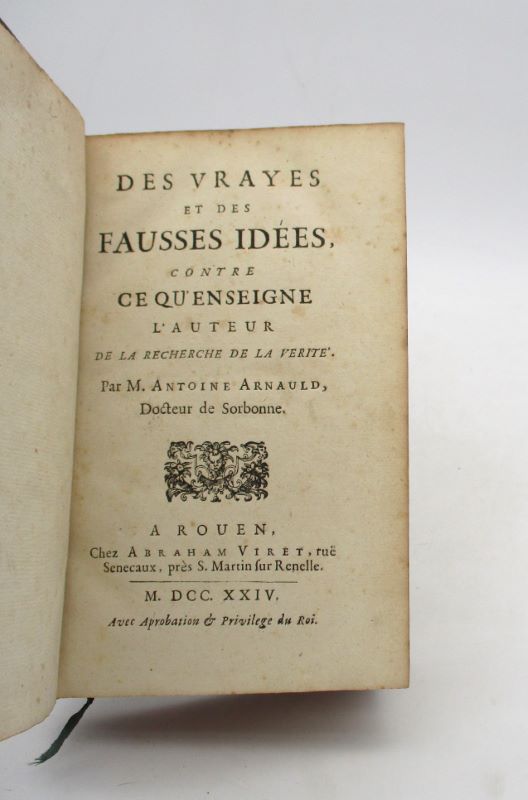 Couverture du livre Estimation du livre « des vrayes et des fausses idées, contre ce qu’enseigne l’auteur de La Recherche de la Vérité »