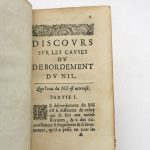 Couverture du livre Estimation du livre « discours sur les causes du desbordement du Nil »