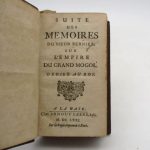 Couverture du livre Estimation du livre « histoire de la révolution des estats du grand mogol [suivi de:] Evenemens particulier, Ou ce qui s’est passé de plus considérable après la guerre pendant cinq ans, ou environ, dans les estats du grand mogol [suivi de:] Suite des mémoires du sieur Bernier sur l’empire du grand mogol »