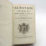 Couverture du livre Estimation du livre « almanach impériale, pour l’année M. DCCC. X. »