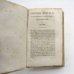 Couverture du livre Estimation du livre « contes moraux »