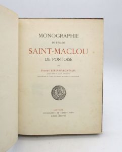 Estimation Histoire - Couverture du livre Estimation du livre « monographie de l’église Saint-Maclou de Pontoise »