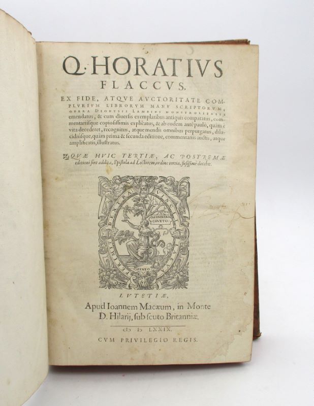 Couverture du livre Estimation du livre « q. Horatius Flaccus, Ex Fide Atque Auctoritate Complurium Librorum Manu-Scriptorum, Opera Dionysii Lambine [suivi de : ] Q. Horatii Flacci Sermonum, seu Eclogarum Libri duo : Epistolarum Libri totidem »