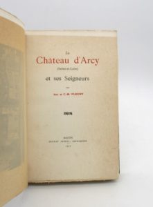 Estimation Histoire - Couverture du livre Estimation du livre « le Château d’Arcy (Saône-et-Loire) et ses seigneurs »