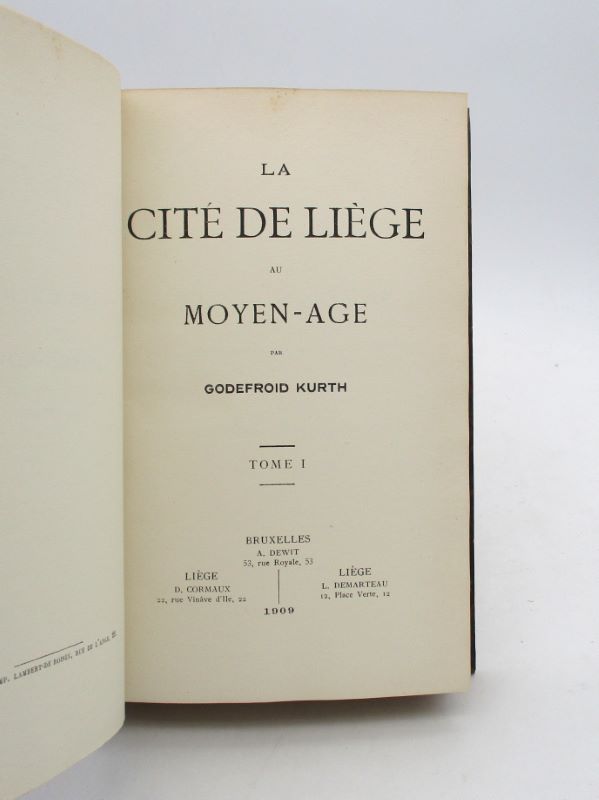 Couverture du livre Estimation du livre « la Cité de Liège au Moyen Âge »