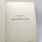 Couverture du livre Estimation du livre « la Province de Bourbonnais »