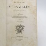 Couverture du livre Estimation du livre « le Château de Versailles – Histoire et description »