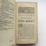 Couverture du livre Estimation du livre « discours politiques des roys »