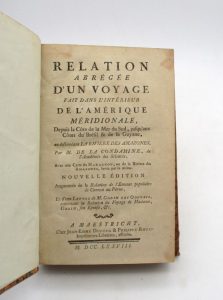 Estimation Voyages-Atlas - Couverture du livre Estimation du livre « relation abrégée d’un voyage fait dans l’intérieur de l’Amérique méridionale, depuis la côte de la Mer du Sud, jusqu’aux côtes du Brésil & de la Guyane, en descendant la Rivière des Amazones »