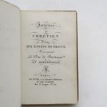 Couverture du livre Estimation du livre « journée du chrétien dédié aux enfans de France, Monseigneur le duc de Bordeaux et Mademoiselle »