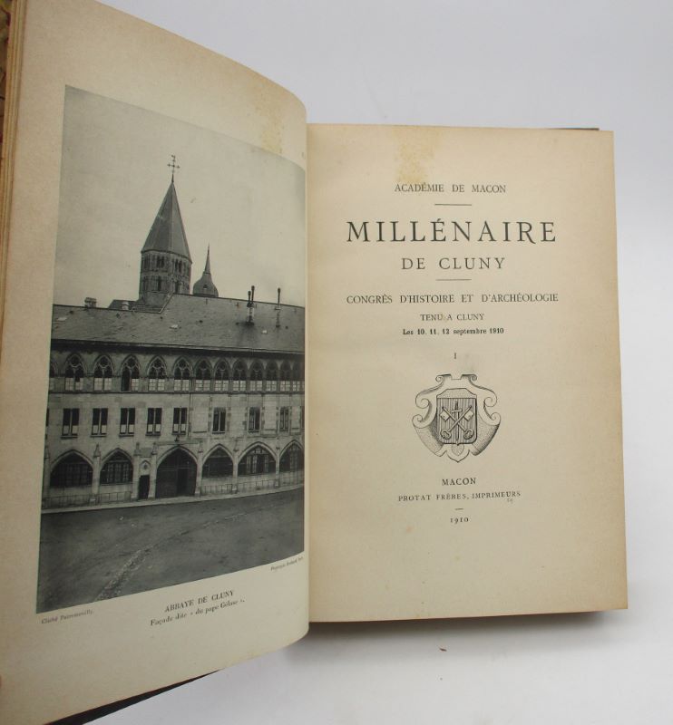Couverture du livre Estimation du livre « millénaire de Cluny – Congrès d’histoire et d’archéologie »