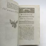 Couverture du livre Estimation du livre « histoire des révolutions arrivées dans le gouvernement de la République romaine »