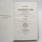 Couverture du livre Estimation du livre « lettres de Charles VIII »